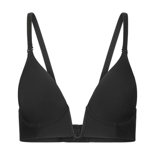 The Finally V Plunge Bra Black